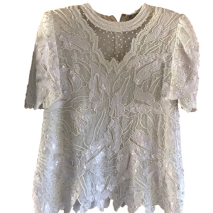 💯 silk Creative touch vintage top